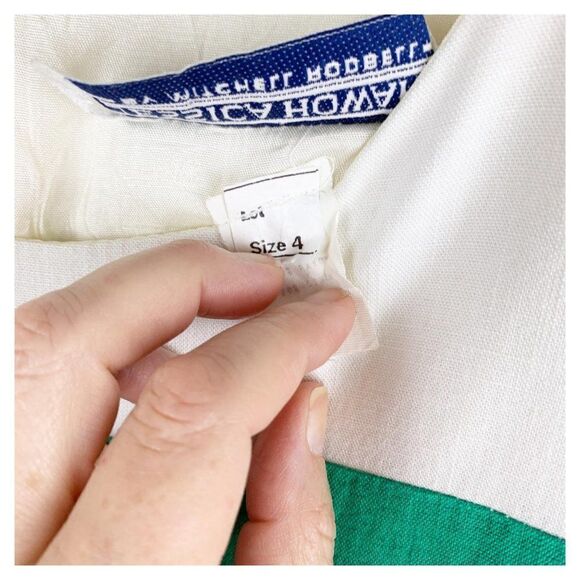 Jessica Howard Vintage Linen Striped Sheath Dress - Picture 6 of 12